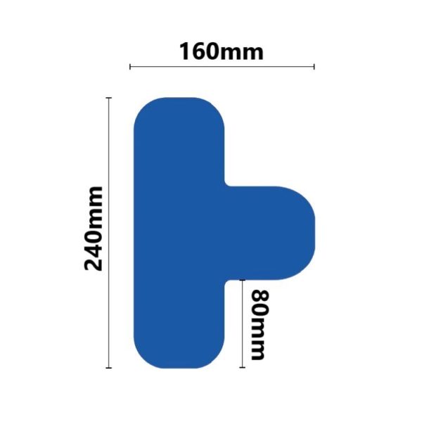 T-shaped Floor Marking - 80mm