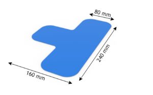 T-shaped Floor Marking - 80mm