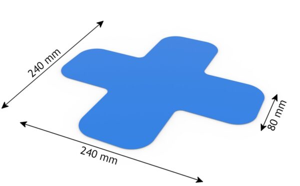 X-shaped Floor Marking – 80mm