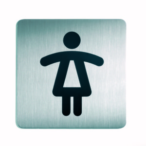 Piktogramm 15x15cm Toilette Damen