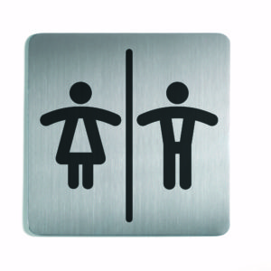 Piktogramm 15x15cm Toilette Damen/Herren