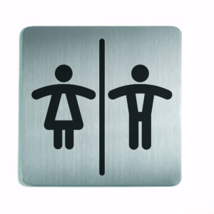 Pictogram 15x15cm WC Women's / Men's