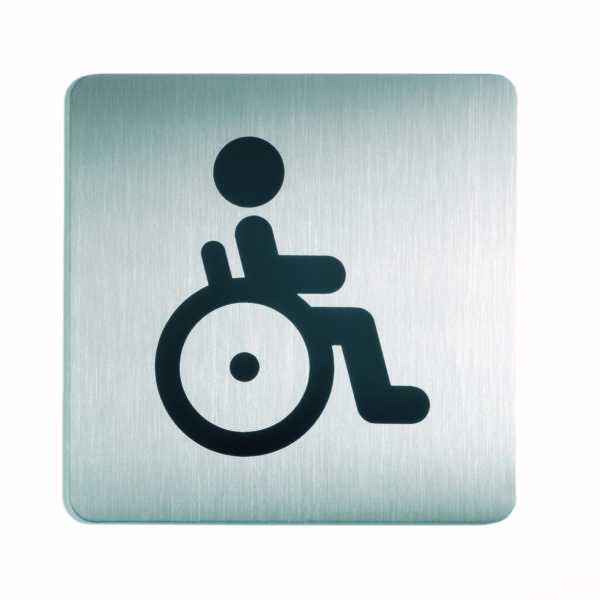 Pictogram 15x15cm WC Disabled
