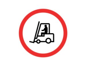 No Forklifts Area