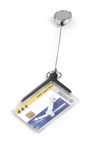 De Lux Pro Card Holder with Metal Badge Reel