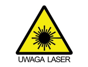 Caution laser sign