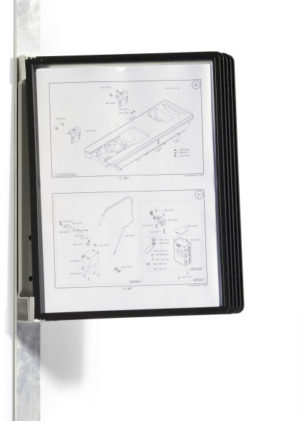 Magnetischer Sichttafelwandhalter A4 Set von 5