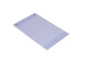 PVC pocket for documents with metal eyelets